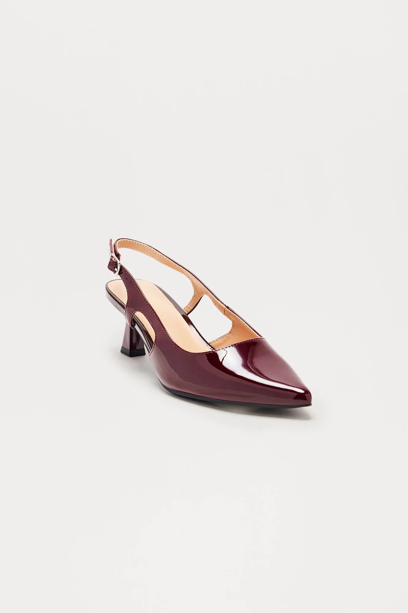Alena Slingback Pumps - Wine