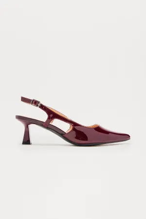 Alena Slingback Pumps - Wine