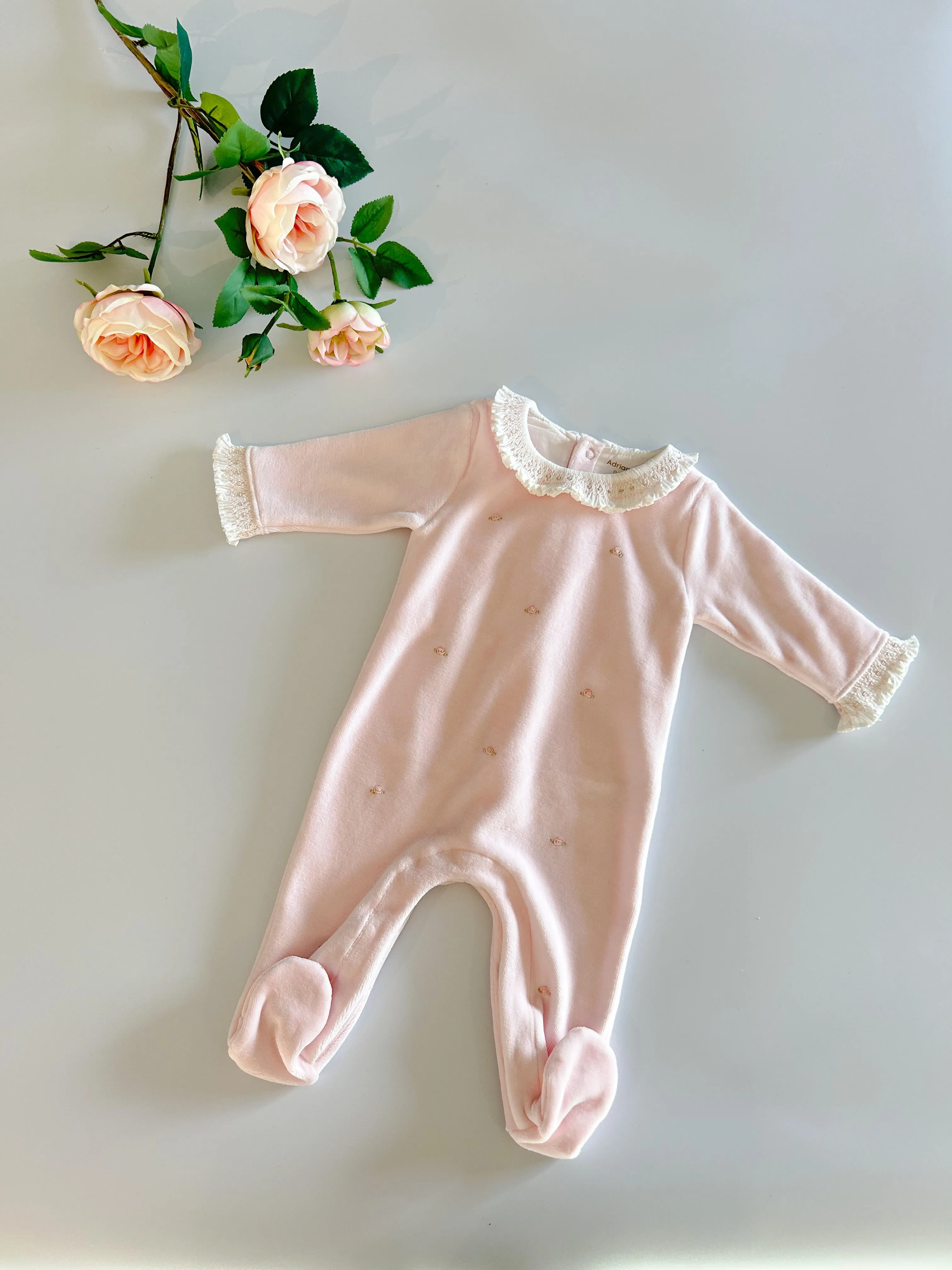 Babygrow - Roses Velour