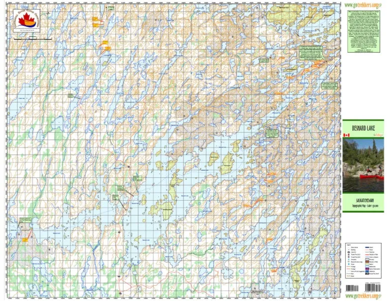 Besnard Lake River Map