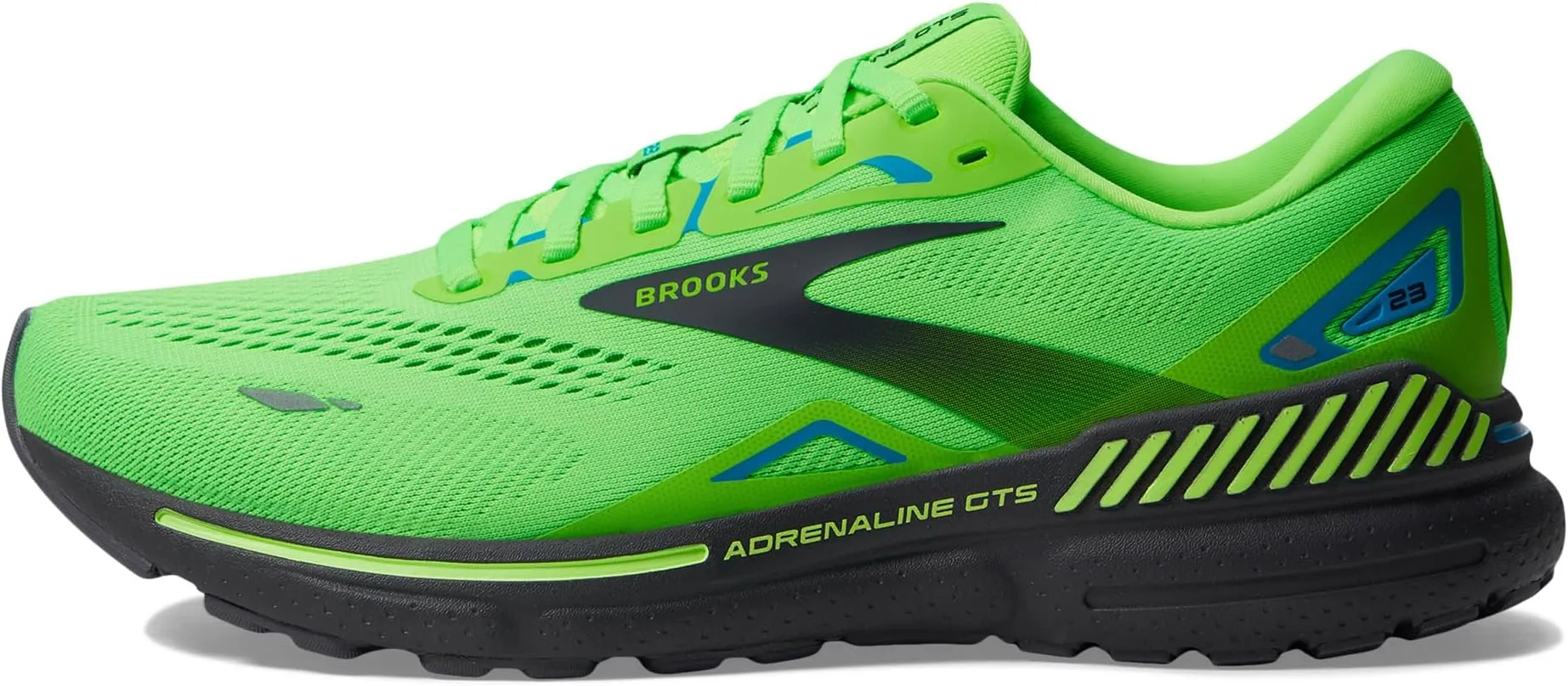 Brooks Adrenaline GTS 23 Green Gecko/Grey/Atomic Blue