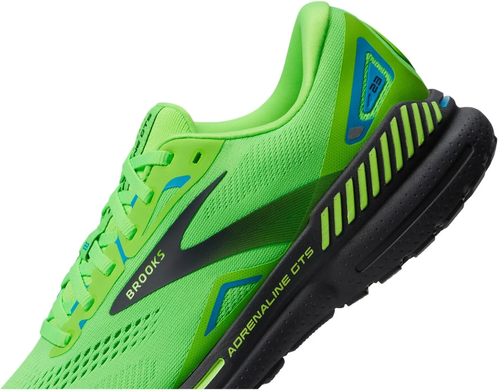 Brooks Adrenaline GTS 23 Green Gecko/Grey/Atomic Blue