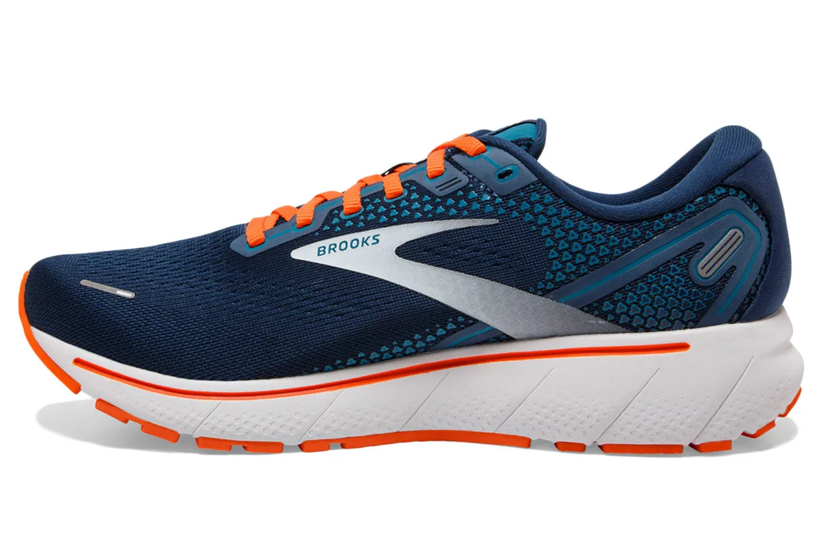 Brooks Ghost 14 D Titan/Teal/Flame Mens