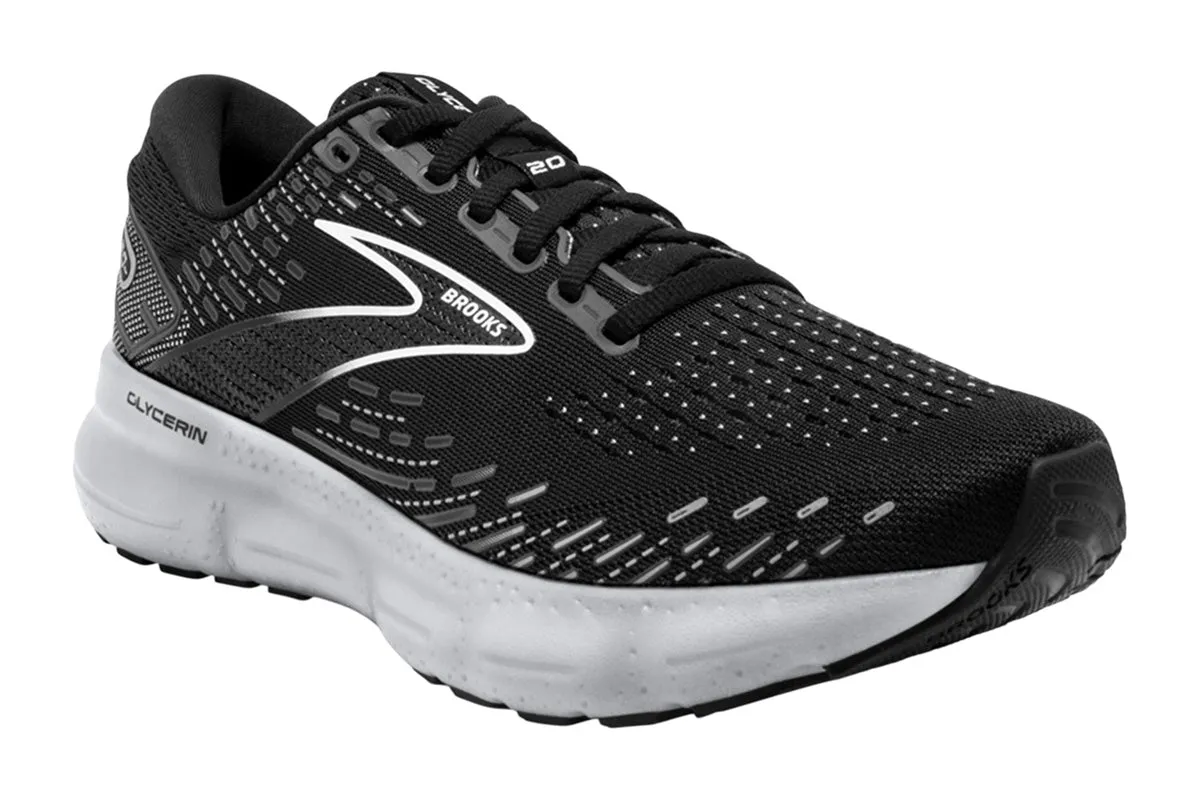 Brooks Glycerin 20 D Black/White Womens