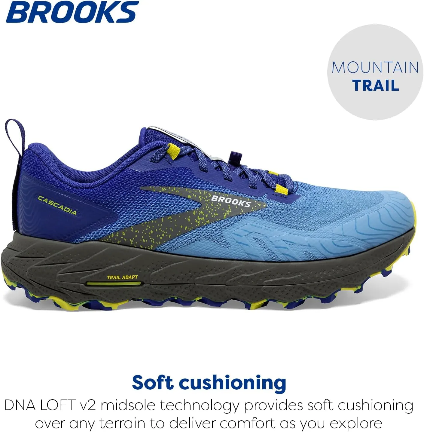 Brooks Mens Cascadia 17 Trail Running Shoe