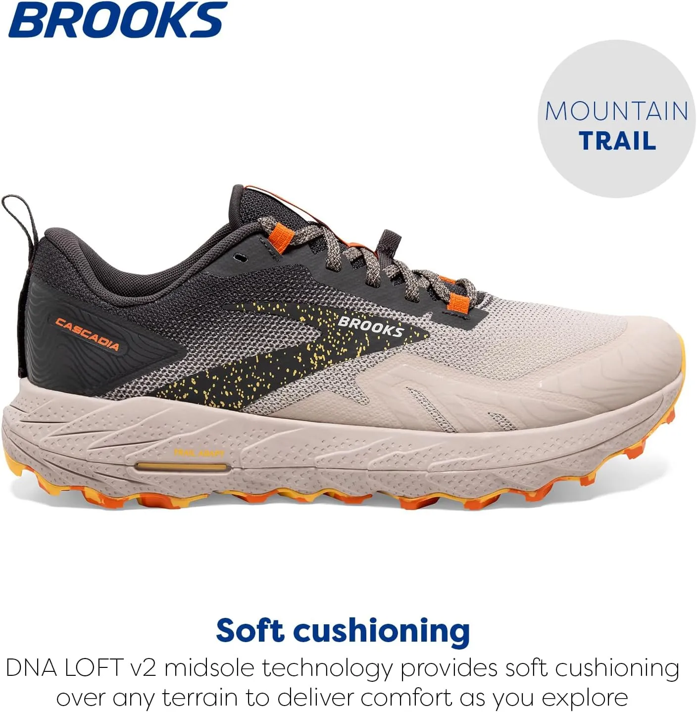 Brooks Mens Cascadia 17 Trail Running Shoe