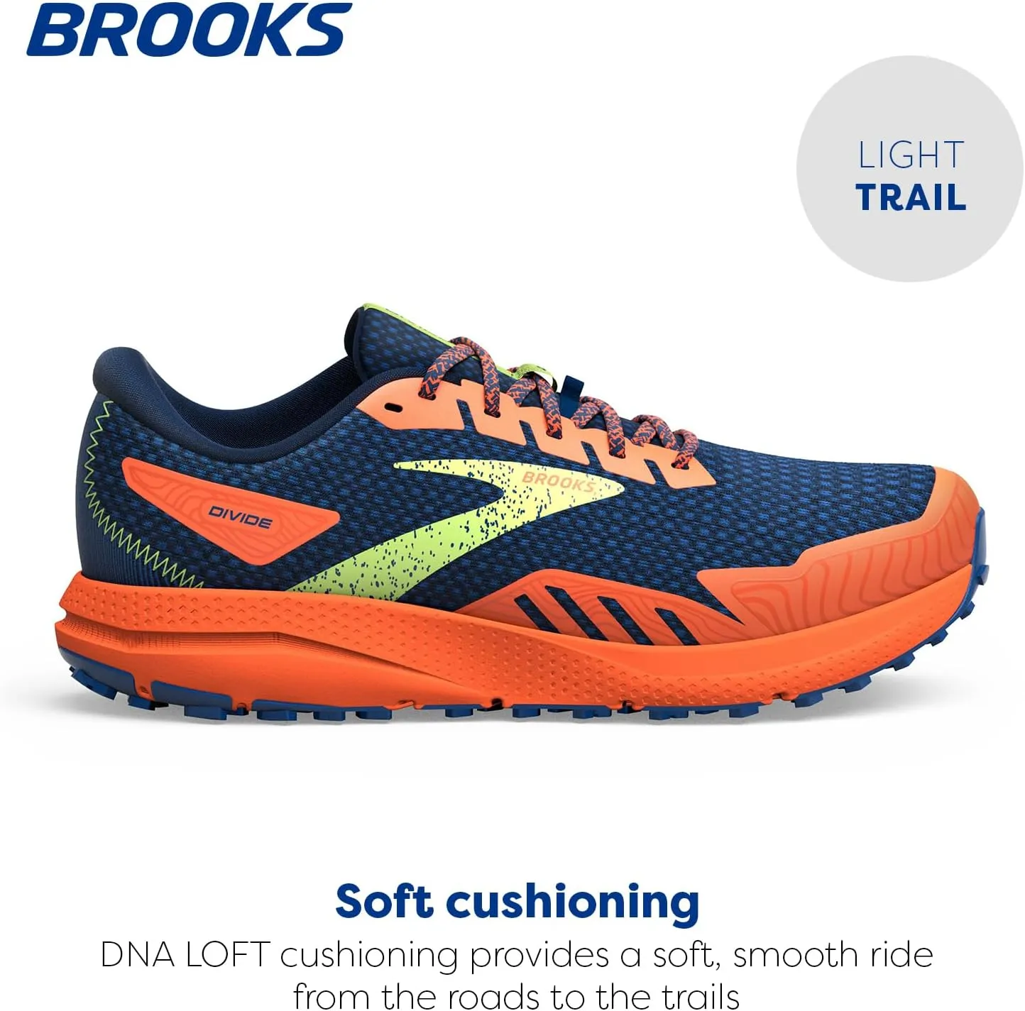 Brooks Mens Divide 4 Trail Running Shoe