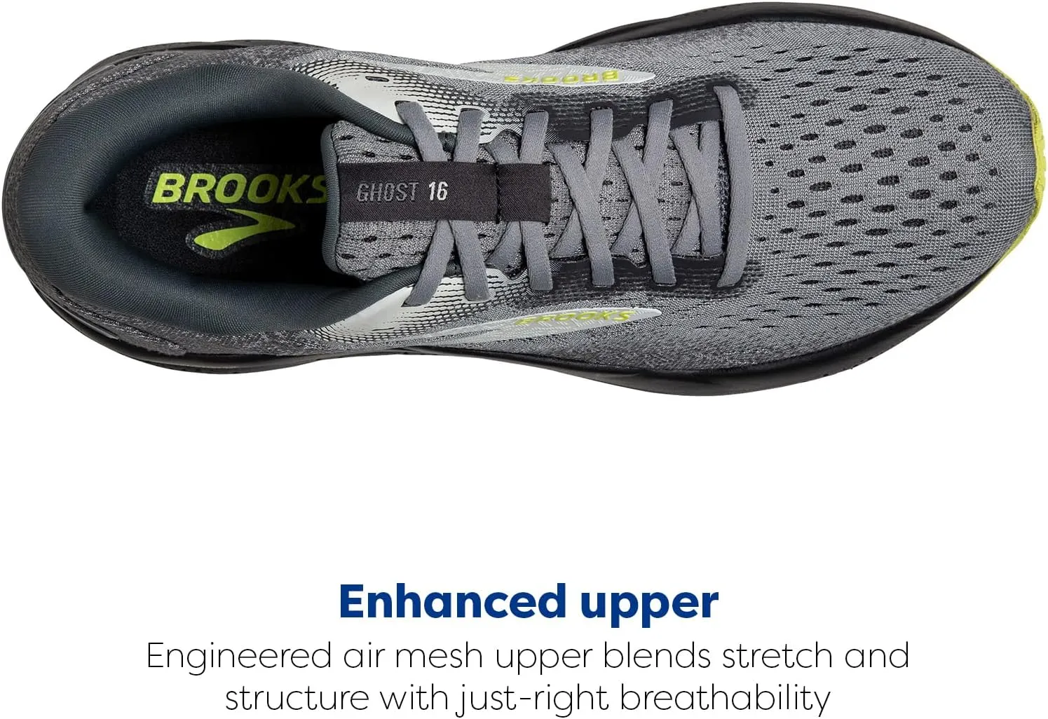 Brooks Mens Ghost 16 Neutral Running Shoe