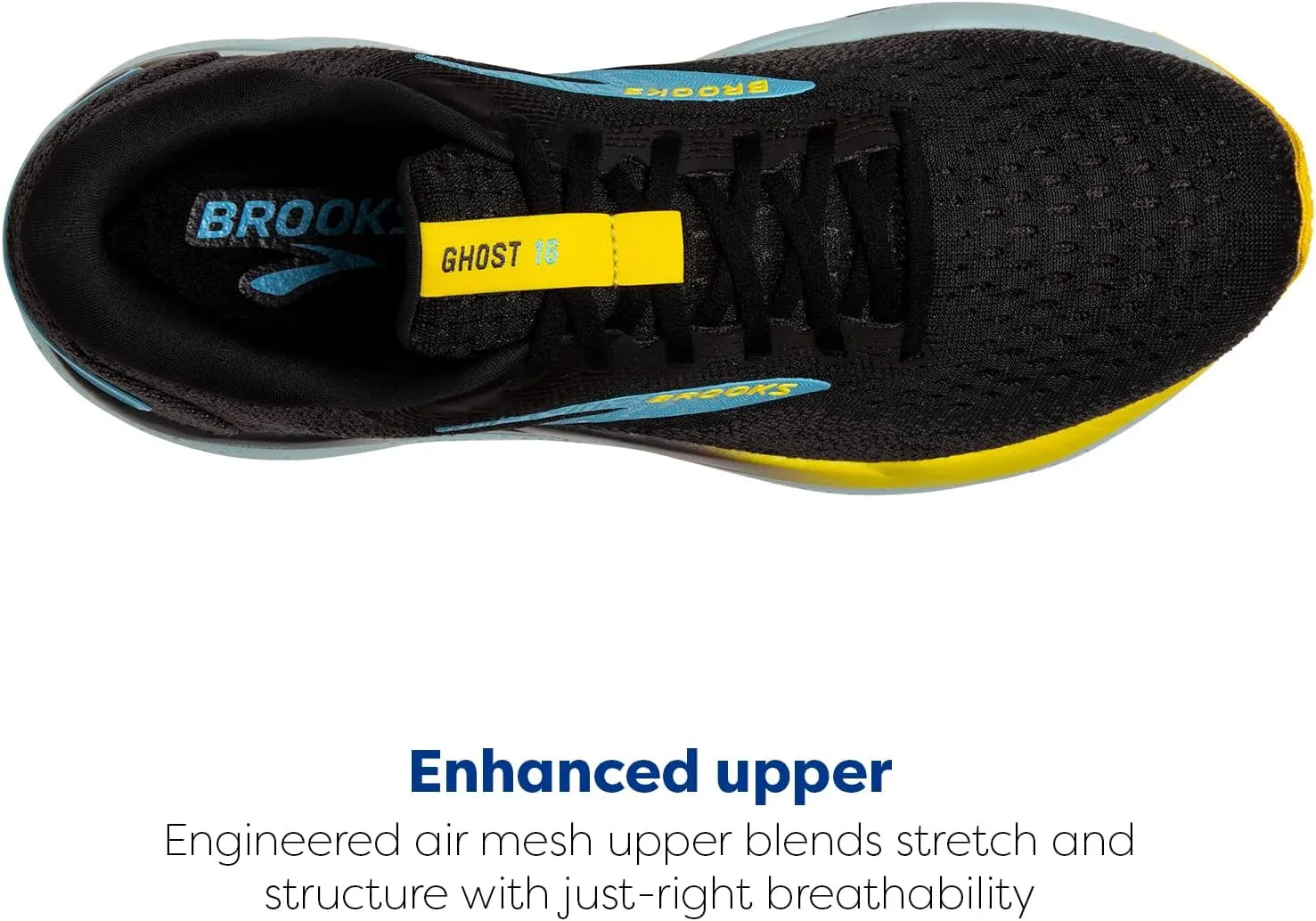 Brooks Mens Ghost 16 Neutral Running Shoe