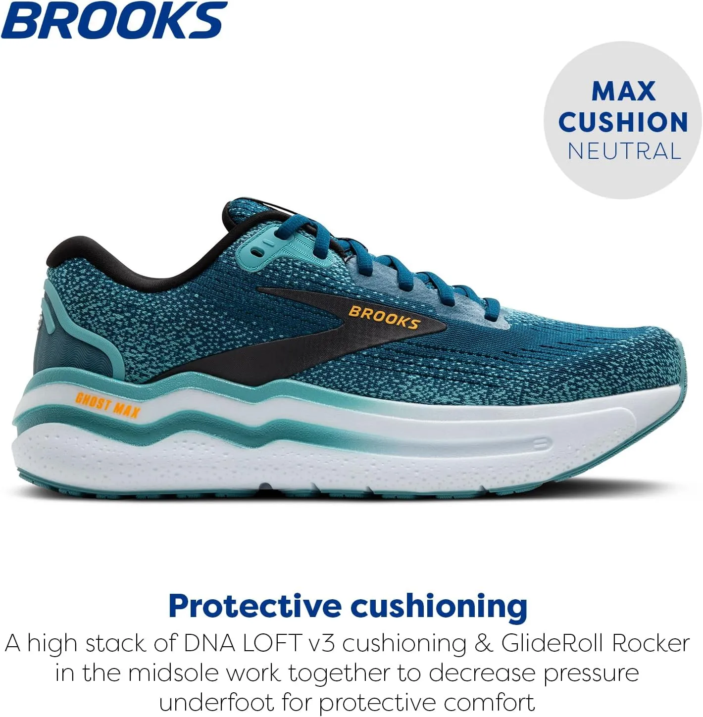 Brooks Mens Ghost Max 2 Running and Walking Shoes
