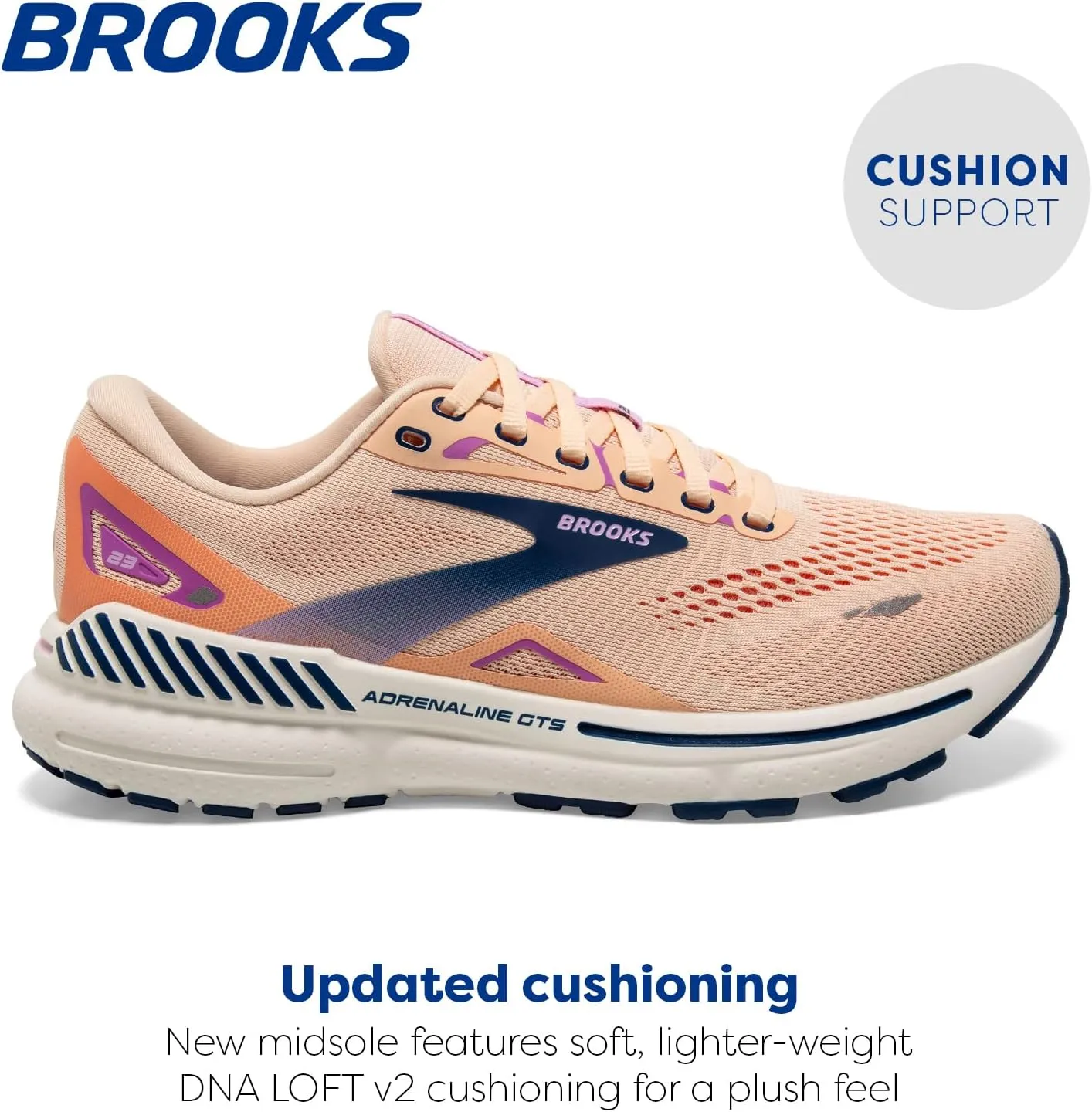 Brooks Womens Adrenaline GTS 23 Supportive Running Shoe
