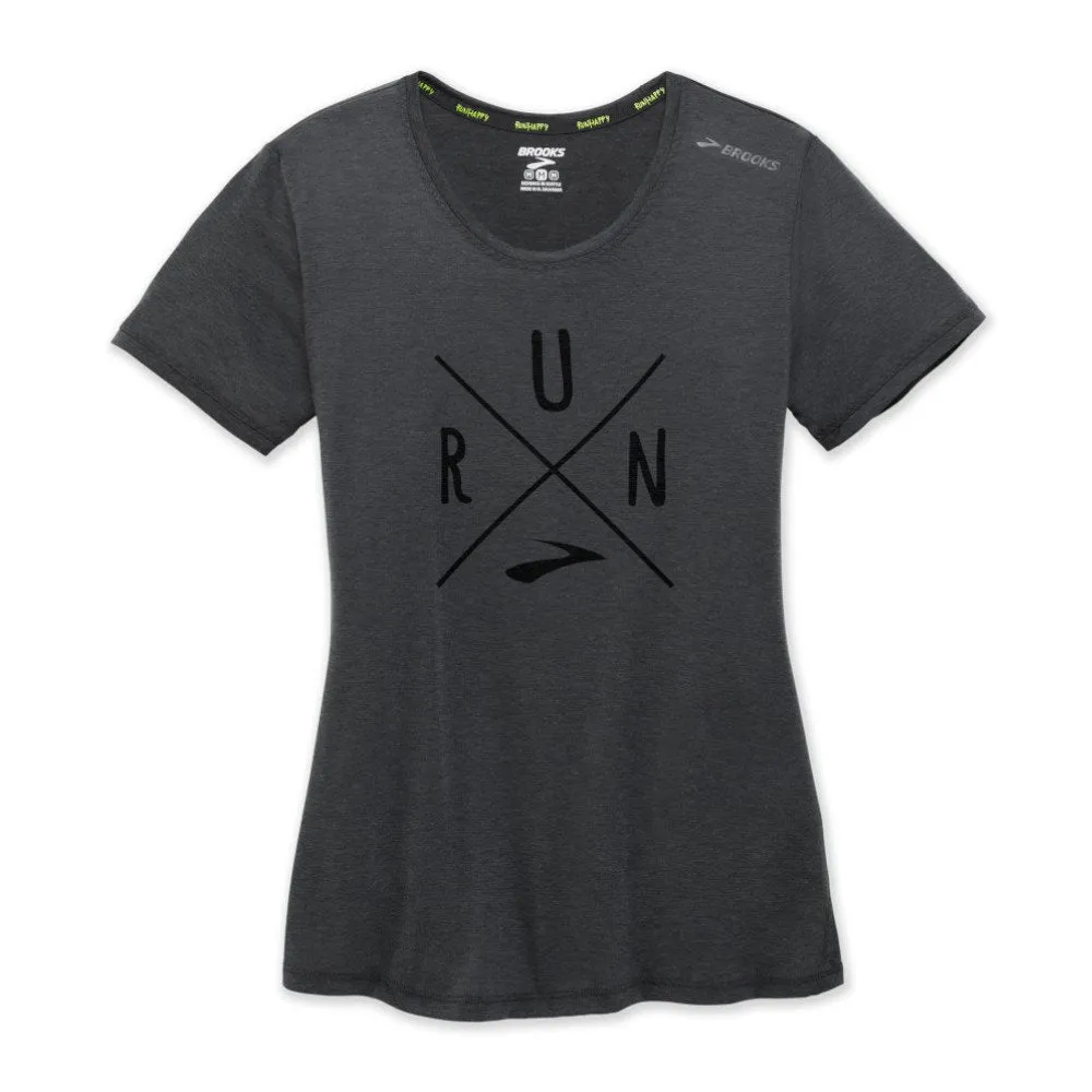 Brooks Women's Distance Graphic Short Sleeve Shirt