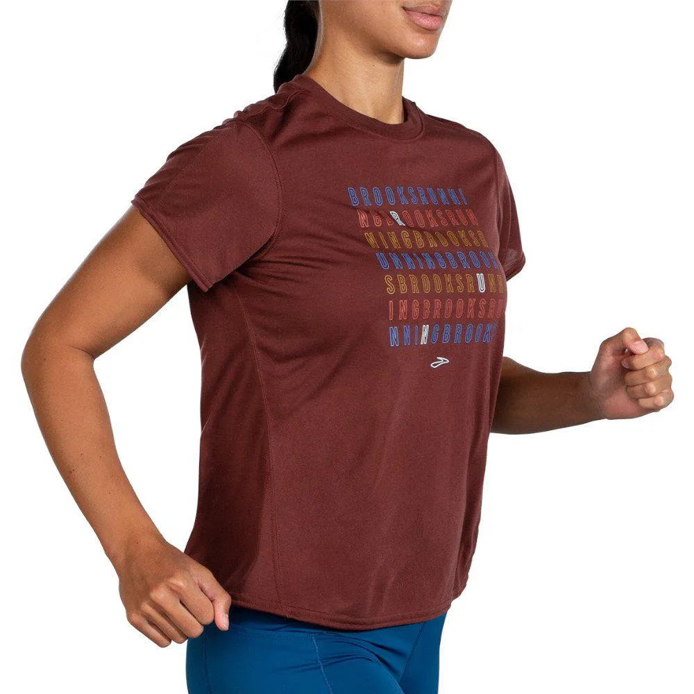Brooks Women's Distance Graphic Short Sleeve Shirt