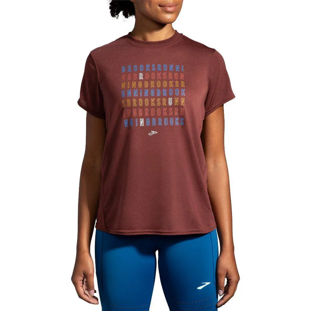 Brooks Women's Distance Graphic Short Sleeve Shirt