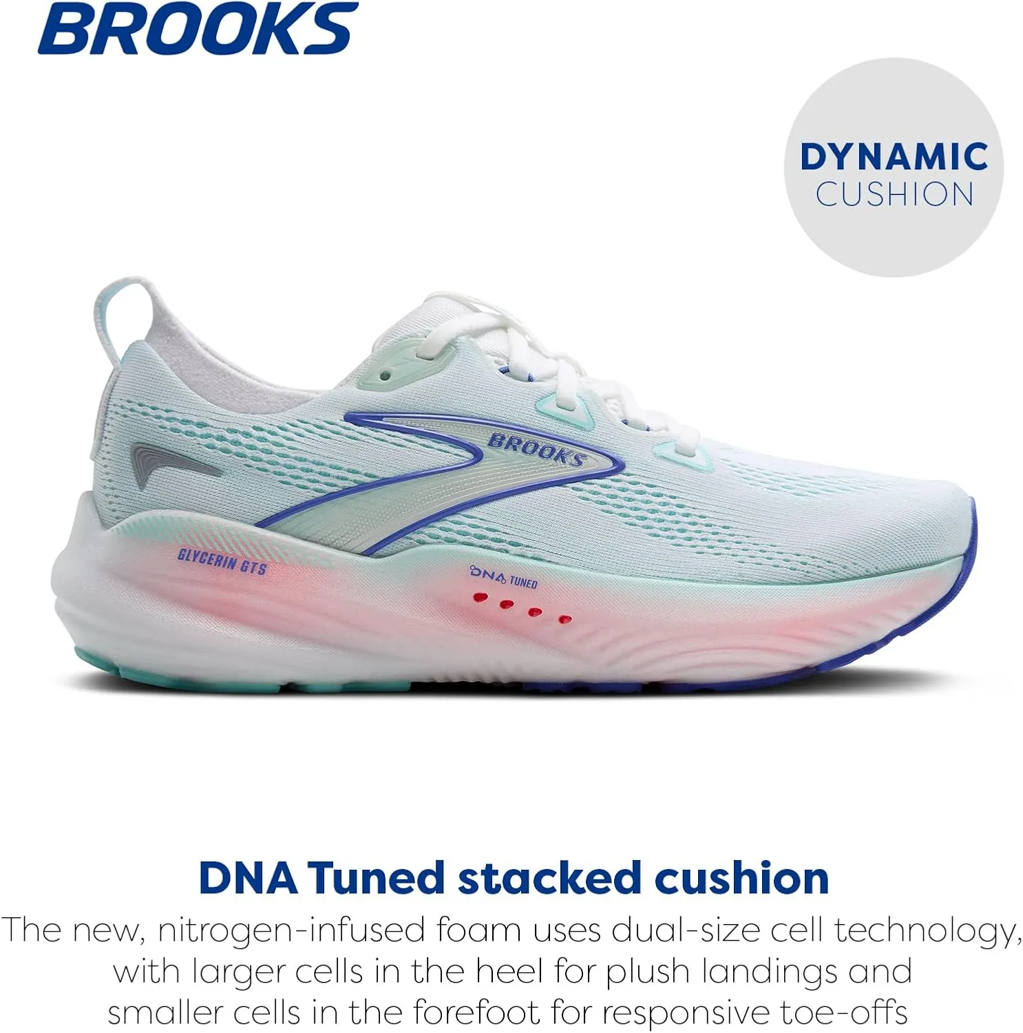 Brooks Womens Glycerin GTS 22 Supportive Running Shoe