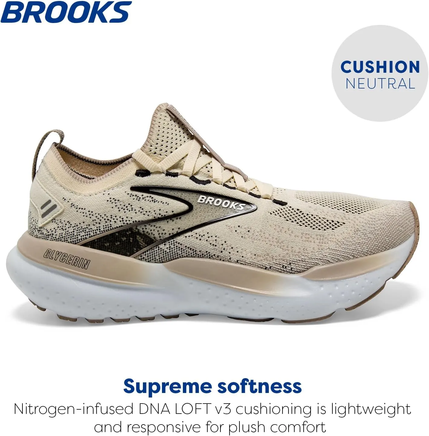 Brooks Womens Glycerin Stealthfit 21 Neutral Running Shoe