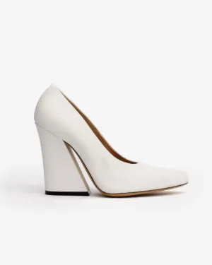 Canvas Heel in White