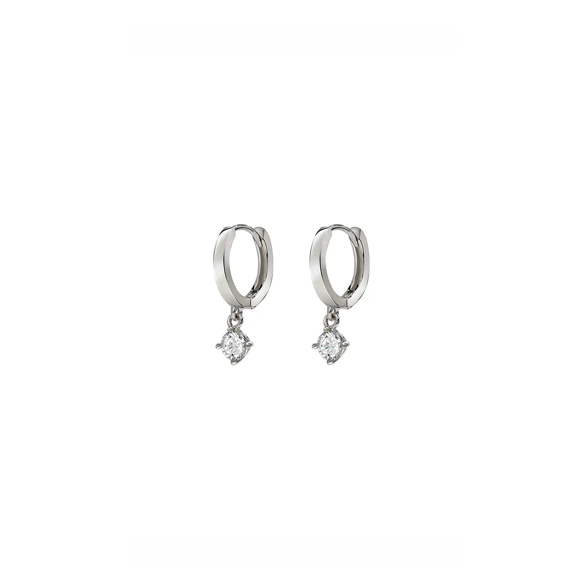 CARAT* London Tilda Hoop Earrings Silver