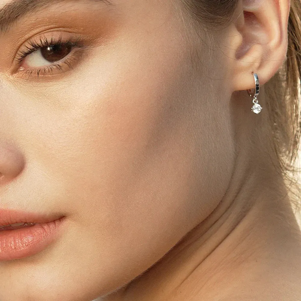 CARAT* London Tilda Hoop Earrings Silver