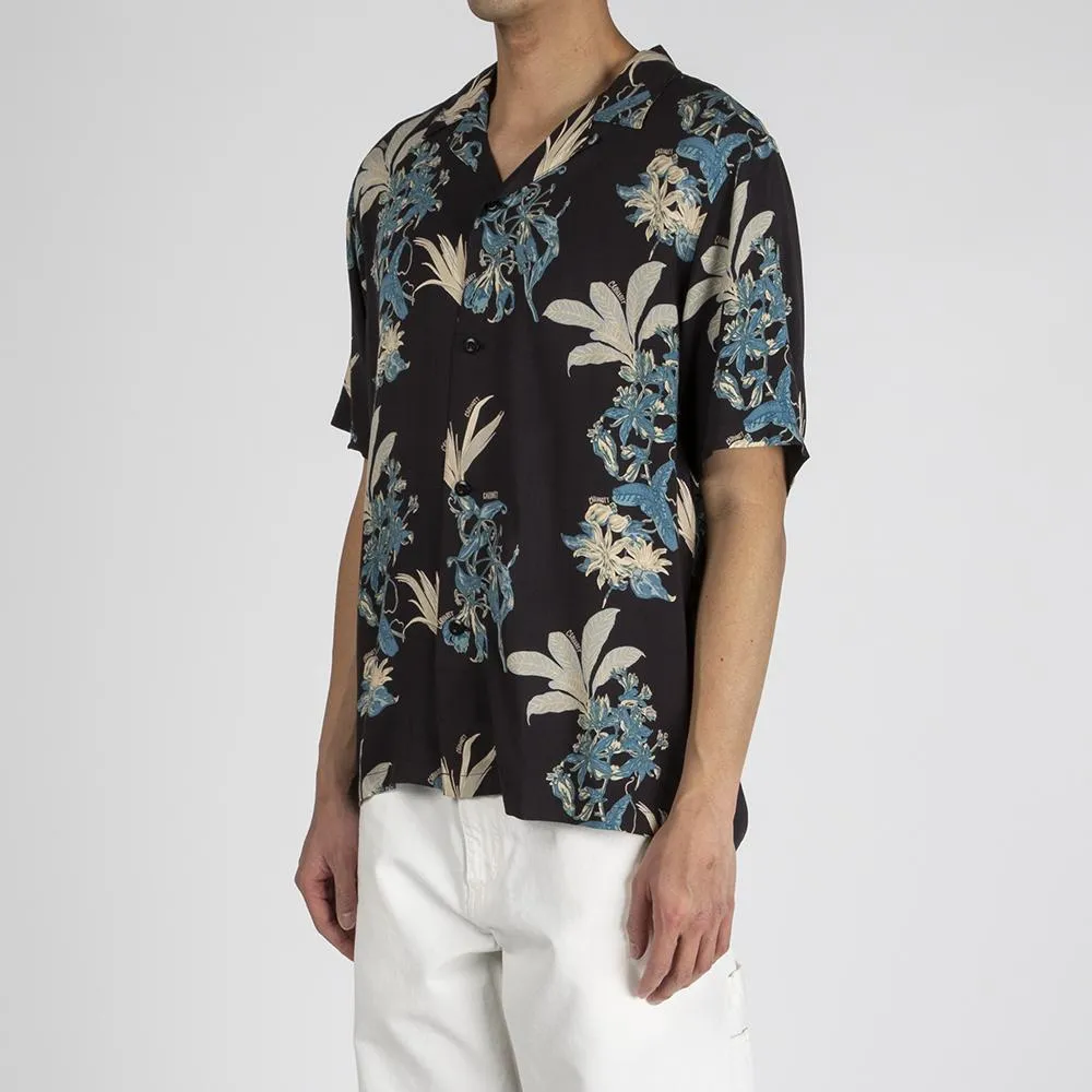 Carhartt WIP Hawaiian Floral Shirt / Black