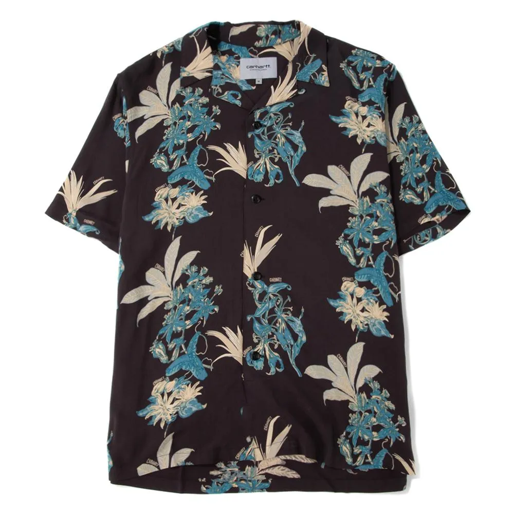 Carhartt WIP Hawaiian Floral Shirt / Black