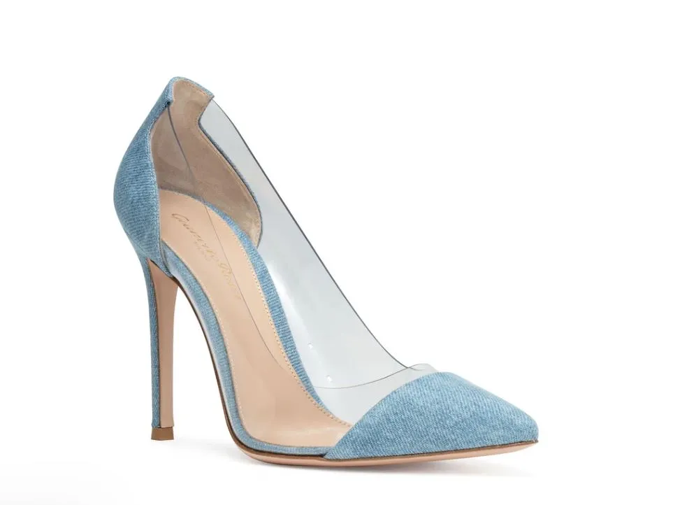 Denim GIANVITO ROSSI Pumps (SZ 10.5)