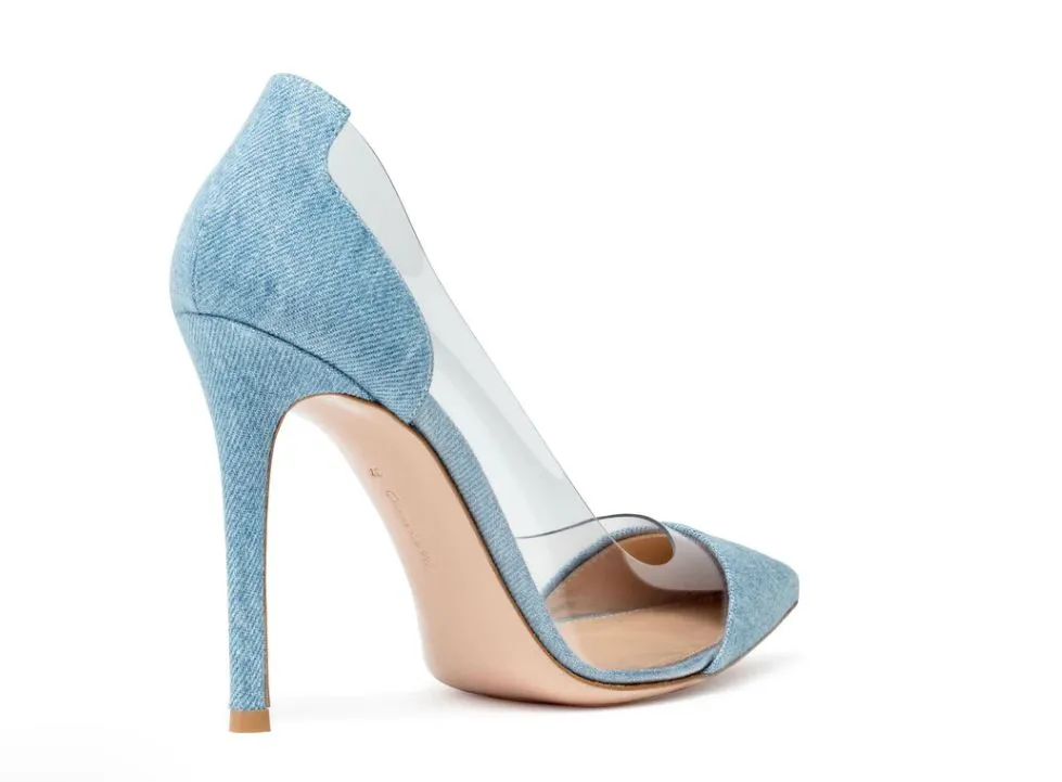 Denim GIANVITO ROSSI Pumps (SZ 10.5)