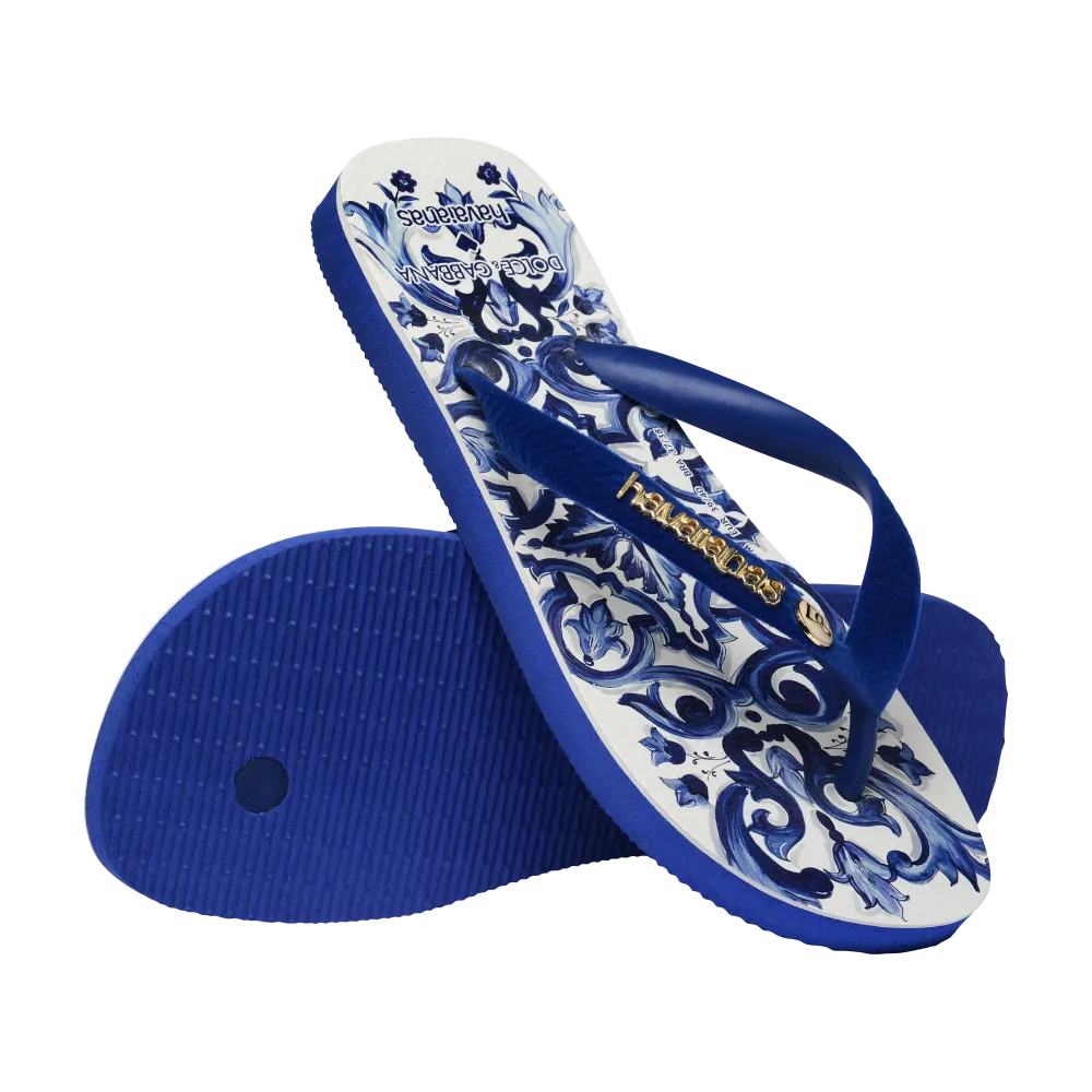 Dolce&Gabbana Blu Mediterraneo Flip Flops