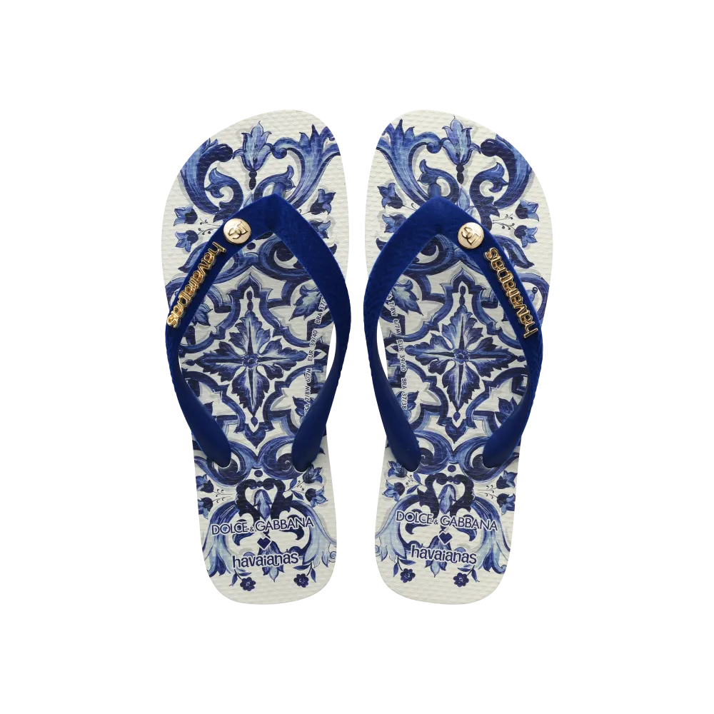 Dolce&Gabbana Blu Mediterraneo Flip Flops