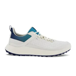 ECCO Golf Core Golf Shoe (Men) - White/White/Blue Depths/Caribbean
