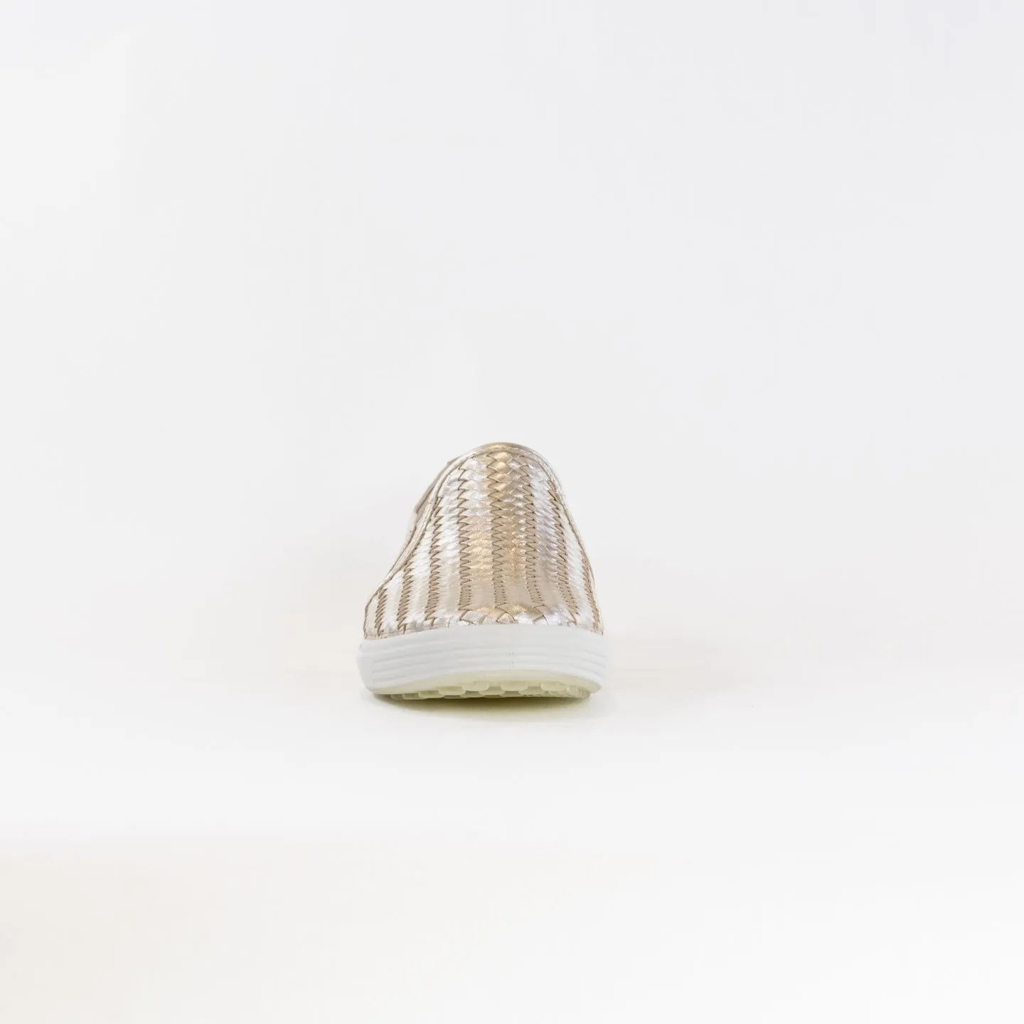 Ecco Soft 7 Woven Slip-on 2.0 (Women's) - Pure White Gold