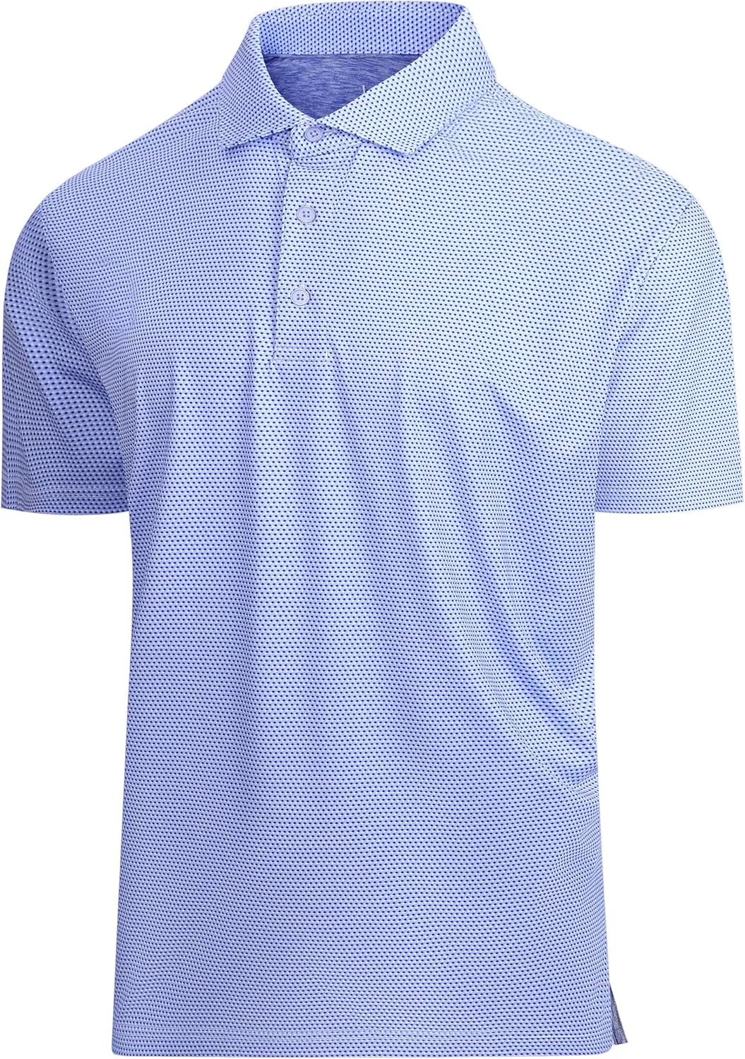 Esabel.C Mens Golf Shirts Print Moisture Wicking Short Sleeve Performance Dry Fit Stretch Active Polo Shirts for Men