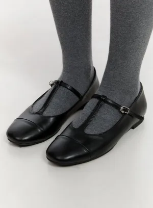 Faux Leather Buckle Loafers CO431