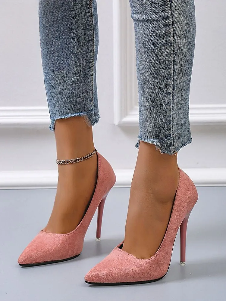 Faux suede 12 cm High Heel Pumps