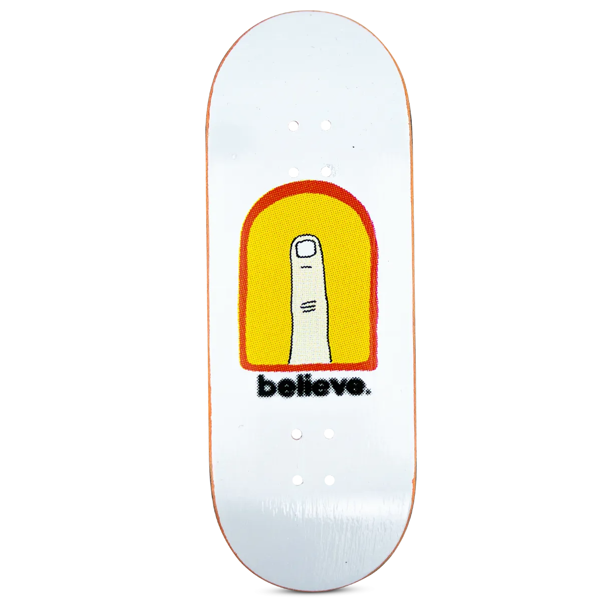 Five Luck Fingerboard Deck - Montie White