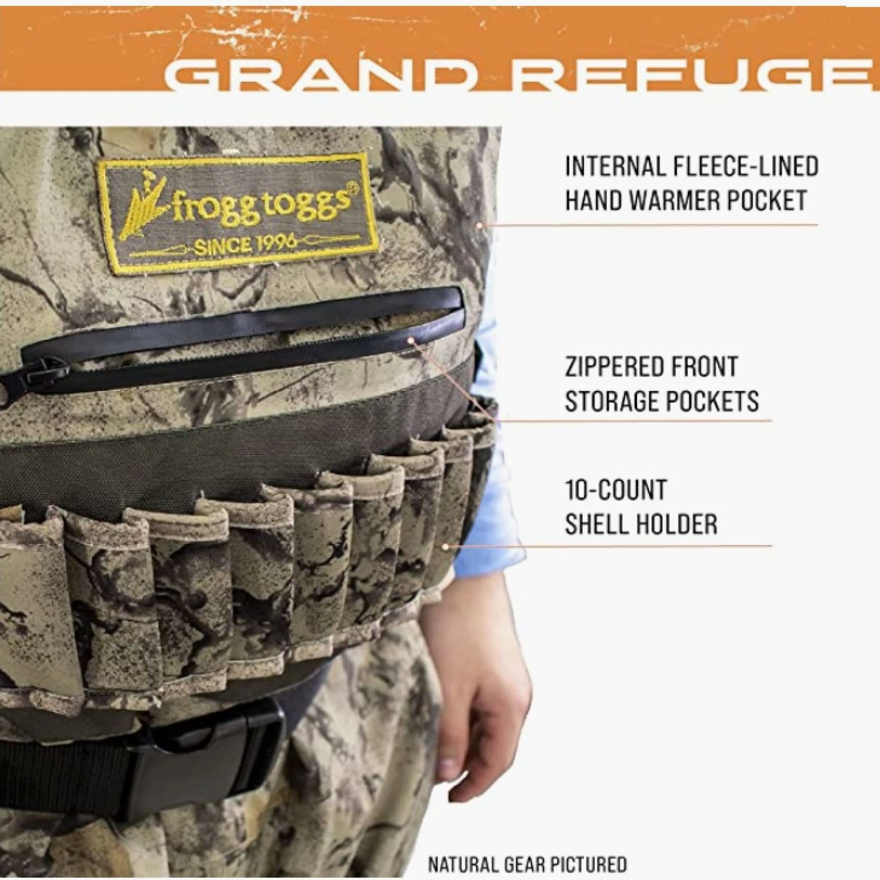 Frogg Toggs Mens Mossy Oak Bottomland Grand Refuge® 3.0 Bootfoot Wader