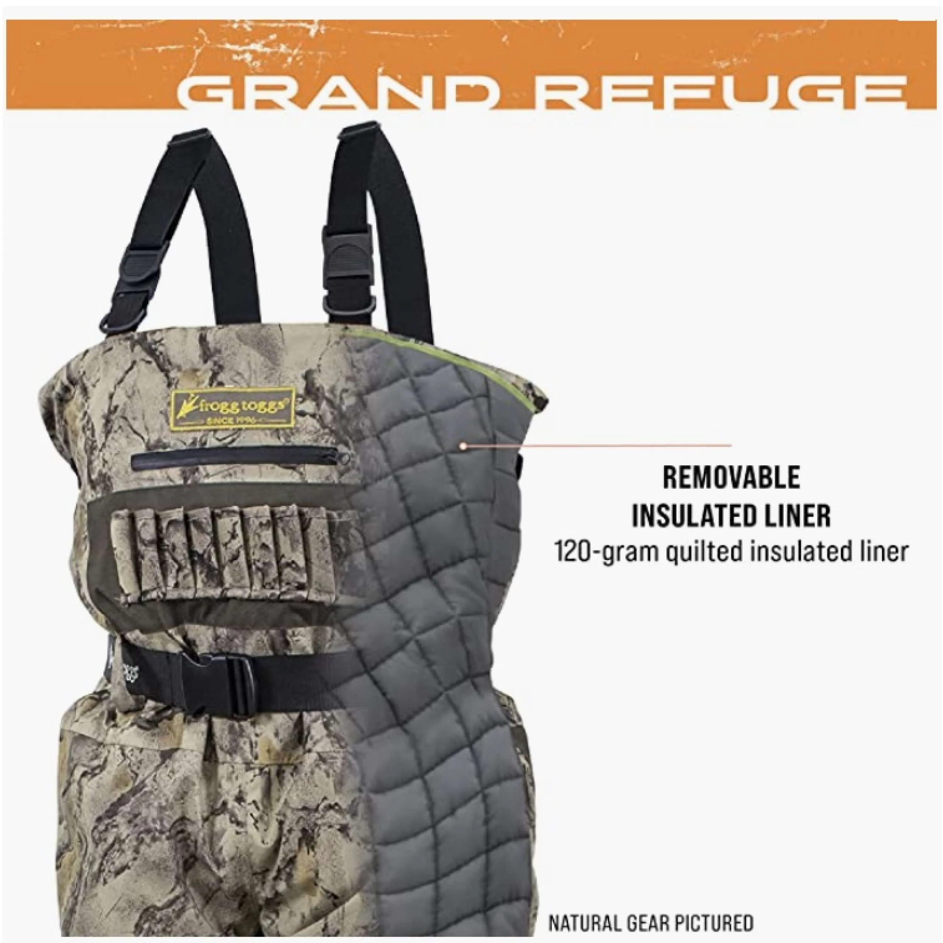 Frogg Toggs Mens Mossy Oak Bottomland Grand Refuge® 3.0 Bootfoot Wader
