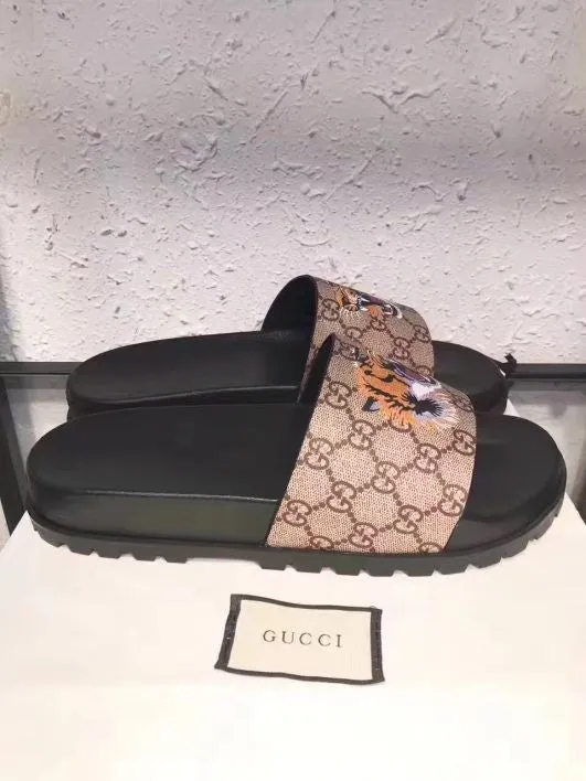 Gucci Tiger Flip Flops