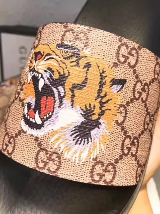 Gucci Tiger Flip Flops