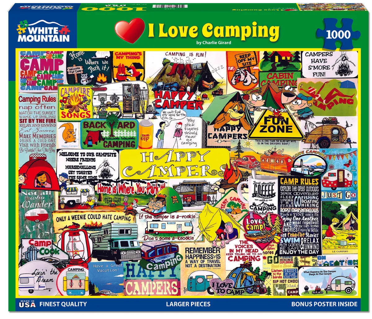 I Love Camping (1638pz) - 1000 Pieces