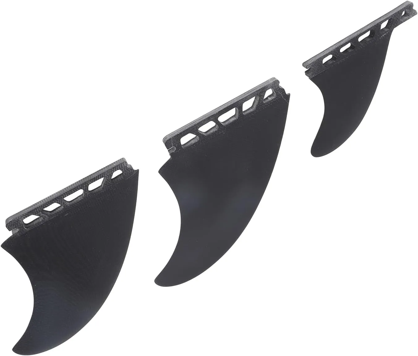Jiawu 3PCS Paddleboard Replacement Fin, Lightweight, Impact Proof Fin, Improves Stability, Honeycomb Fiberglass Surfboard Tail Fin for Inflatable Paddleboard, Surfboard, Longboard