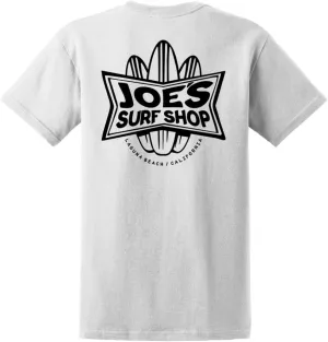 JOES SURF SHOP Men's Surfboards Logo Heavyweight Cotton Tees