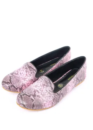 JootiShooti - Pink Textured Loafers
