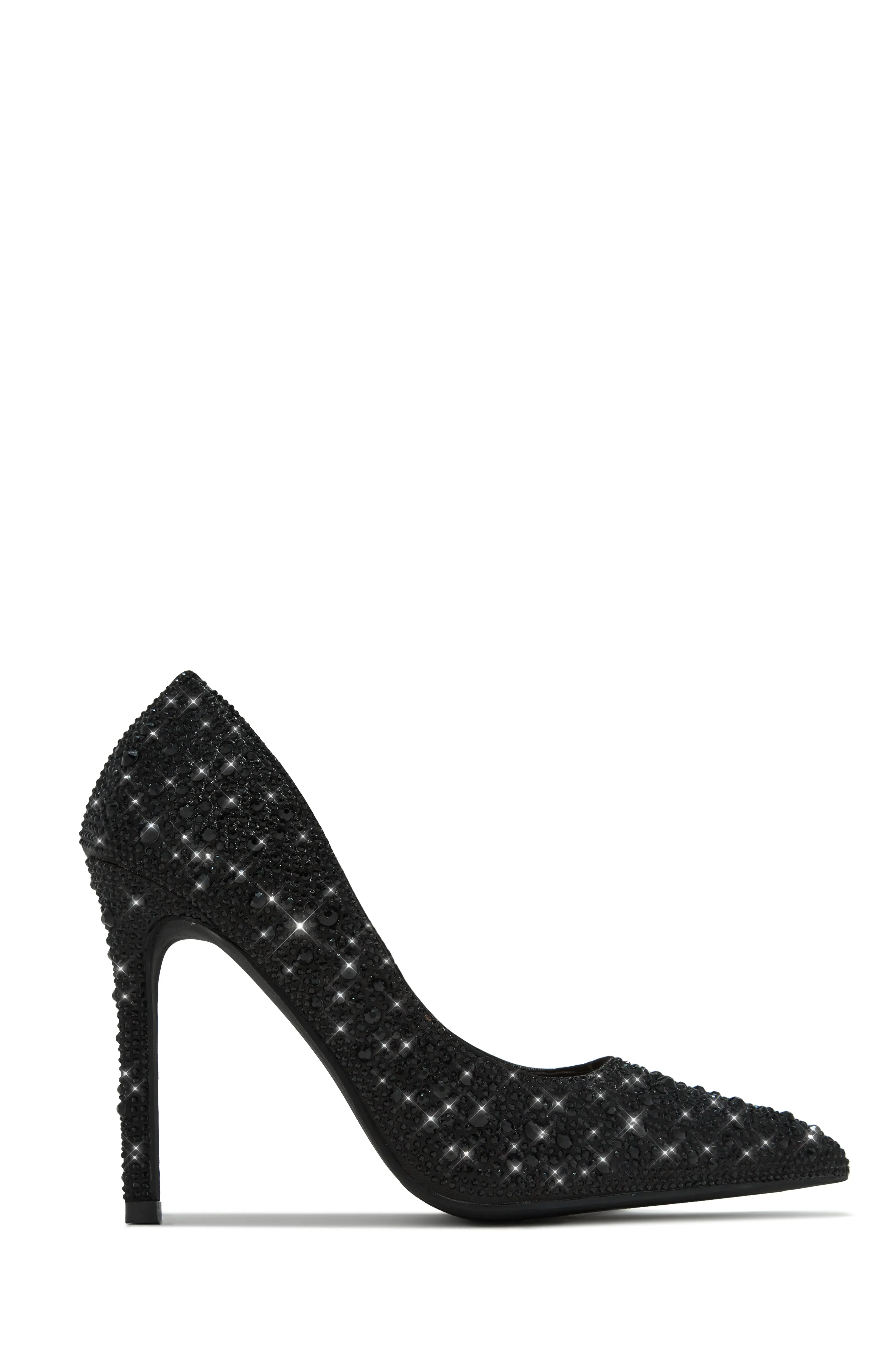 Kelly Embellished High Heel Pumps - Black