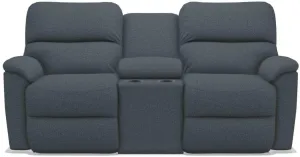 La-Z-Boy Brooks Navy Power Reclining Loveseat With Headrest & Console