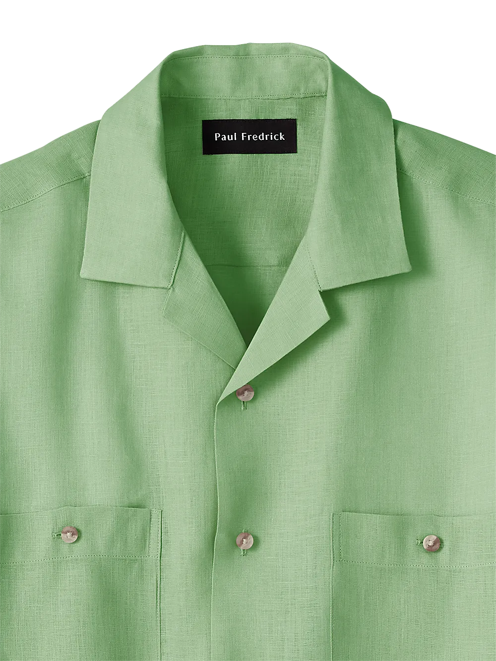Linen Solid Casual Shirt - Khaki