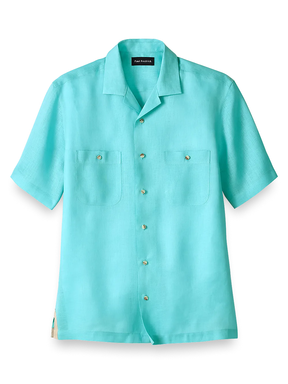 Linen Solid Casual Shirt - Seafoam