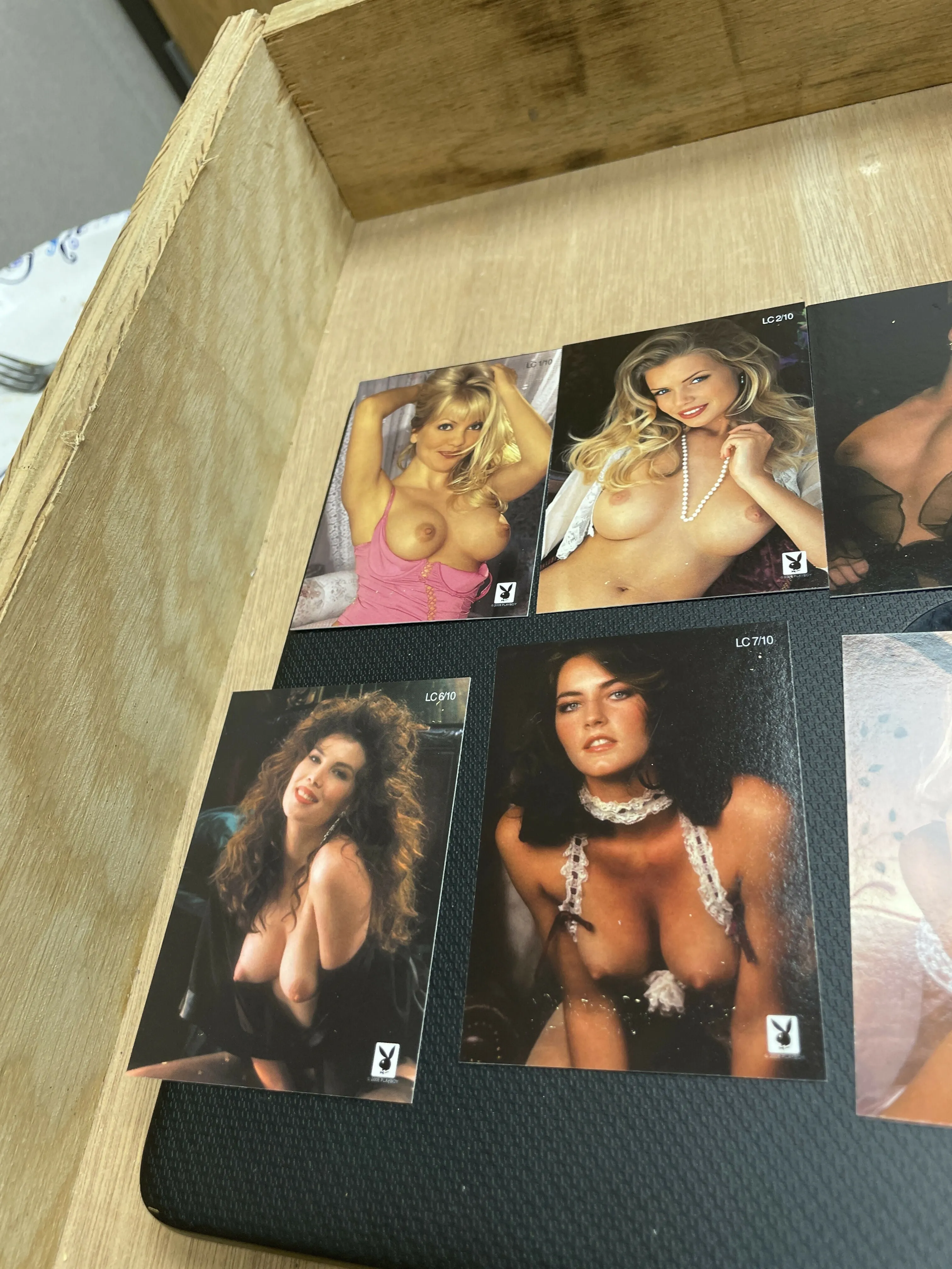 Lingerie Chest 10 Card platinum subset from the playmate vault release