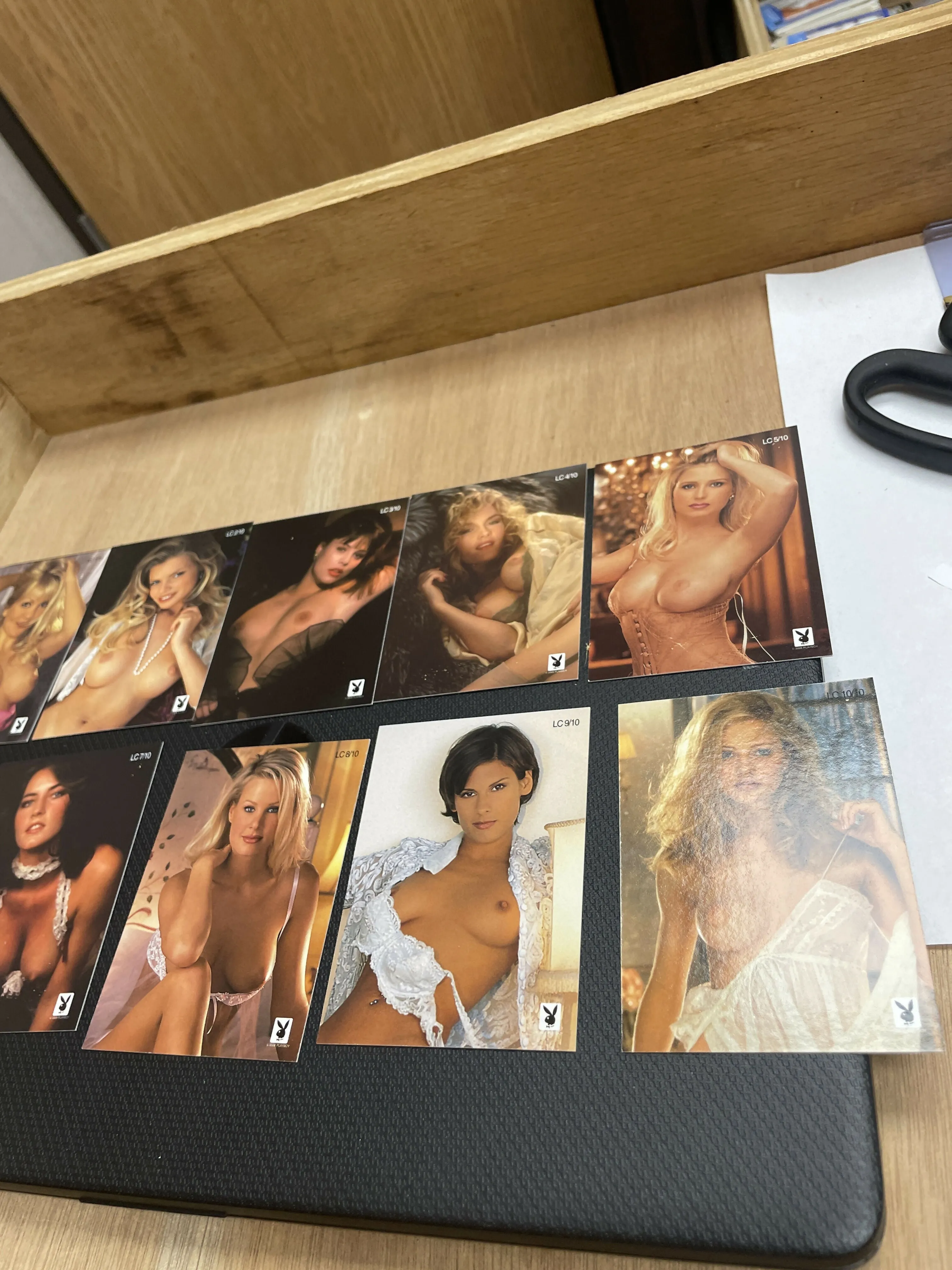 Lingerie Chest 10 Card platinum subset from the playmate vault release