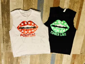 Lips and Stars Muscle T-Shirt